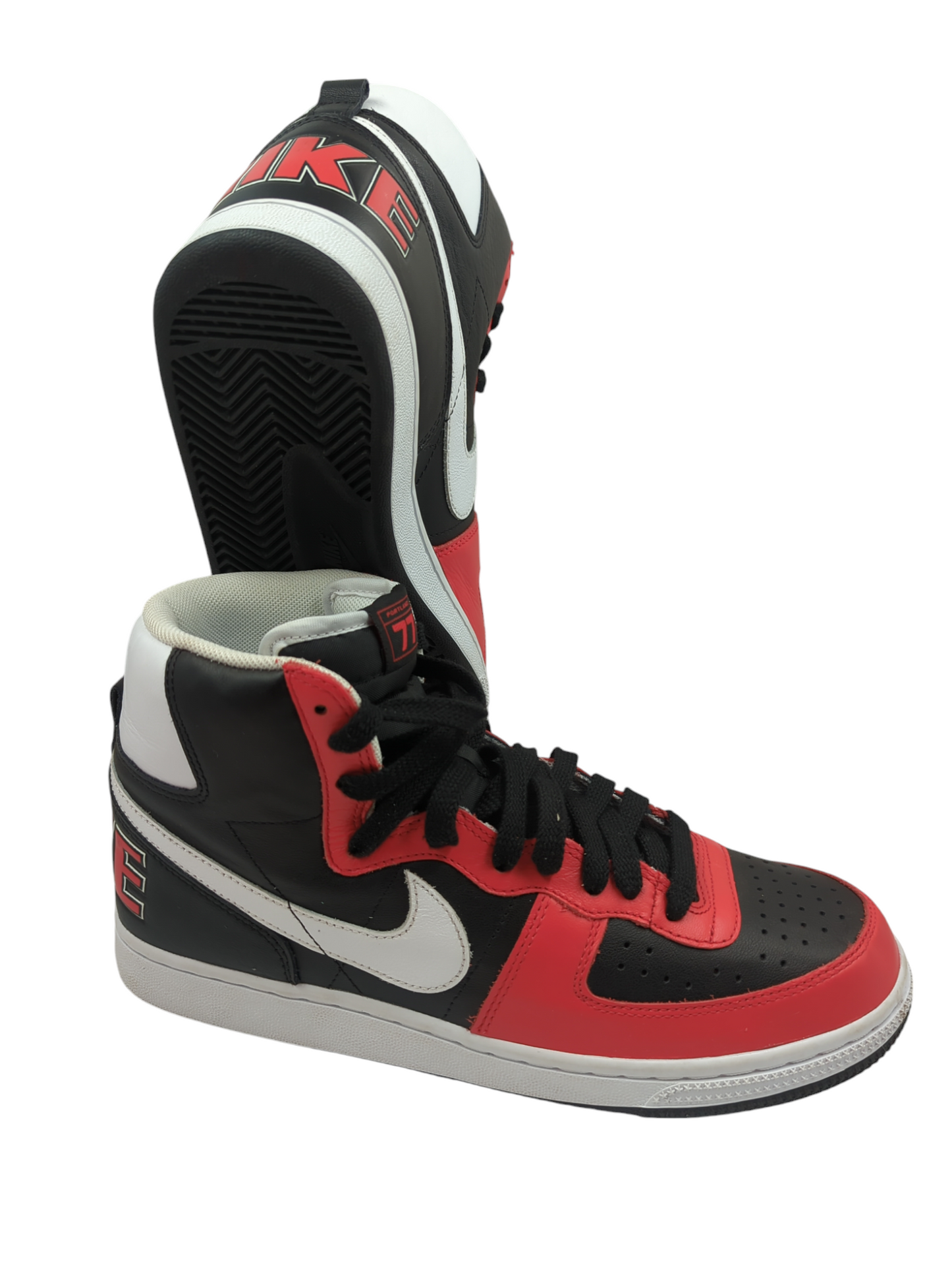 Nike Terminator High Black Bota Basketball Retro Rojo / Negro No 27
