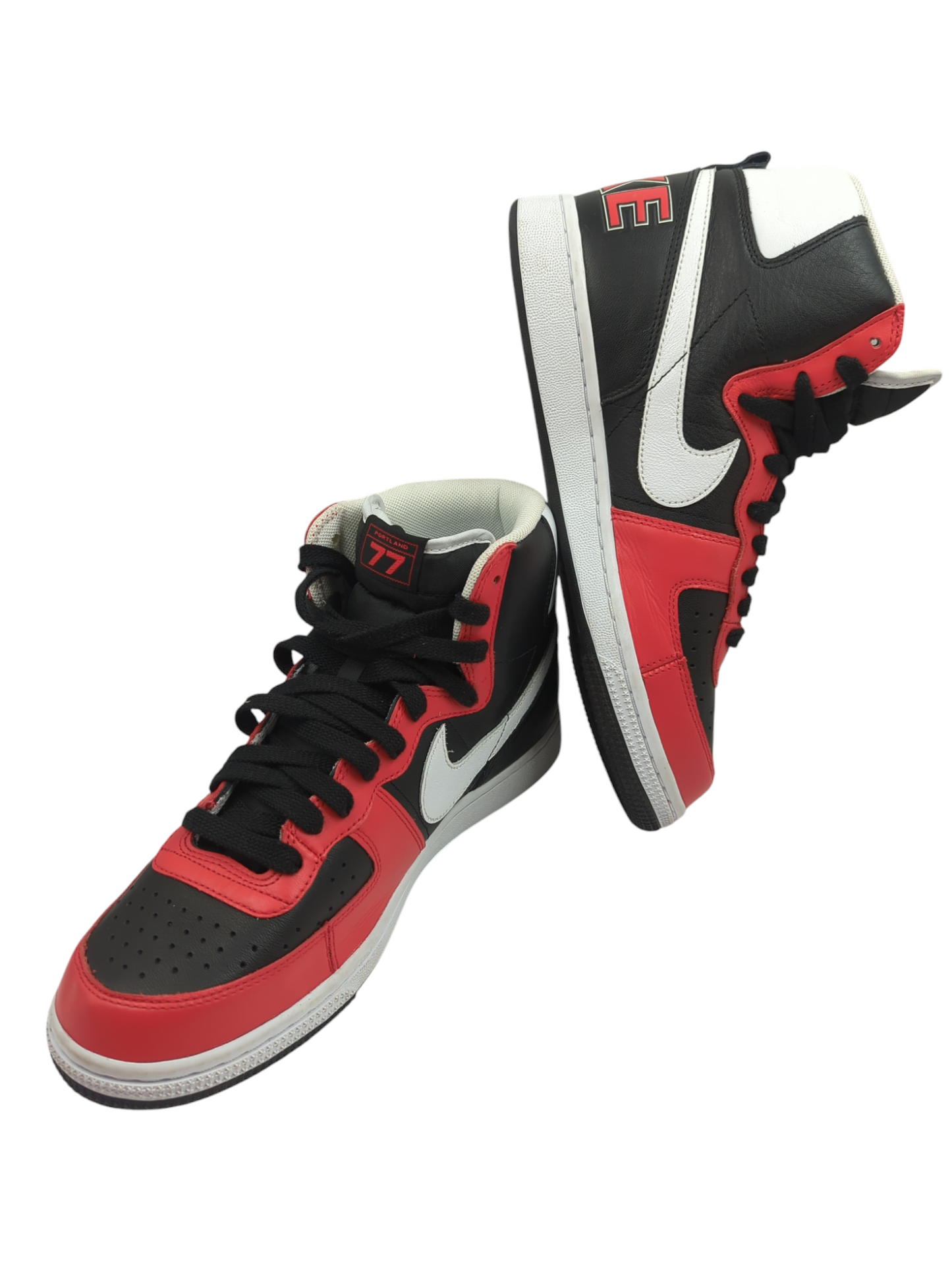 Nike Terminator High Black Bota Basketball Retro Rojo / Negro No 27