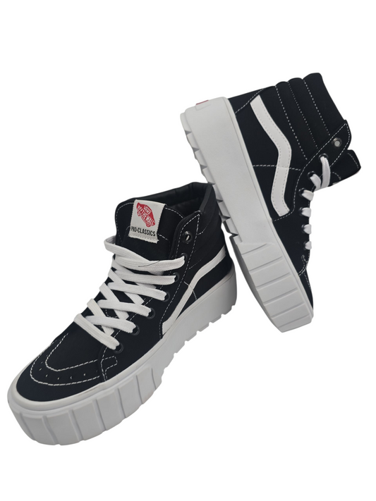 Vans Hi Tapered Bota Plataforma Negro / Blanco No 24
