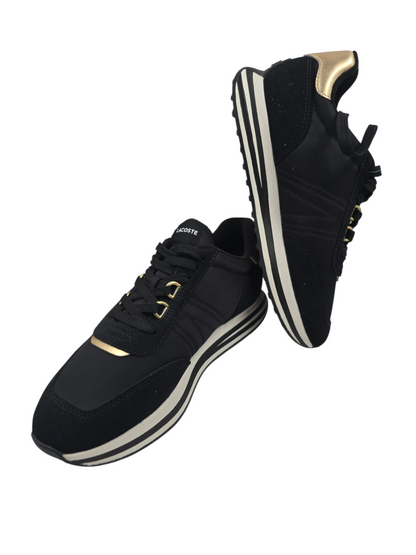 Lacoste Spin Casual Sport Negro / Dorado No 23.5