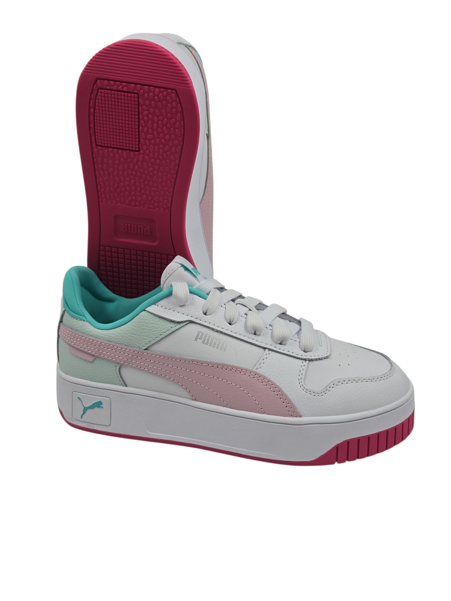 Puma Carina Pro 2.0 Casual Blanco / Rosa / Verde No 24