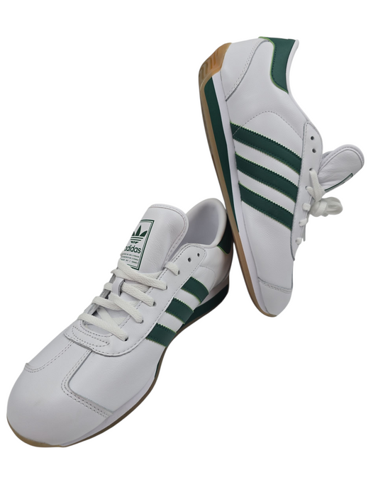 Adidas Tenis Country II Casual Piel Blanco / Verde No 26.5
