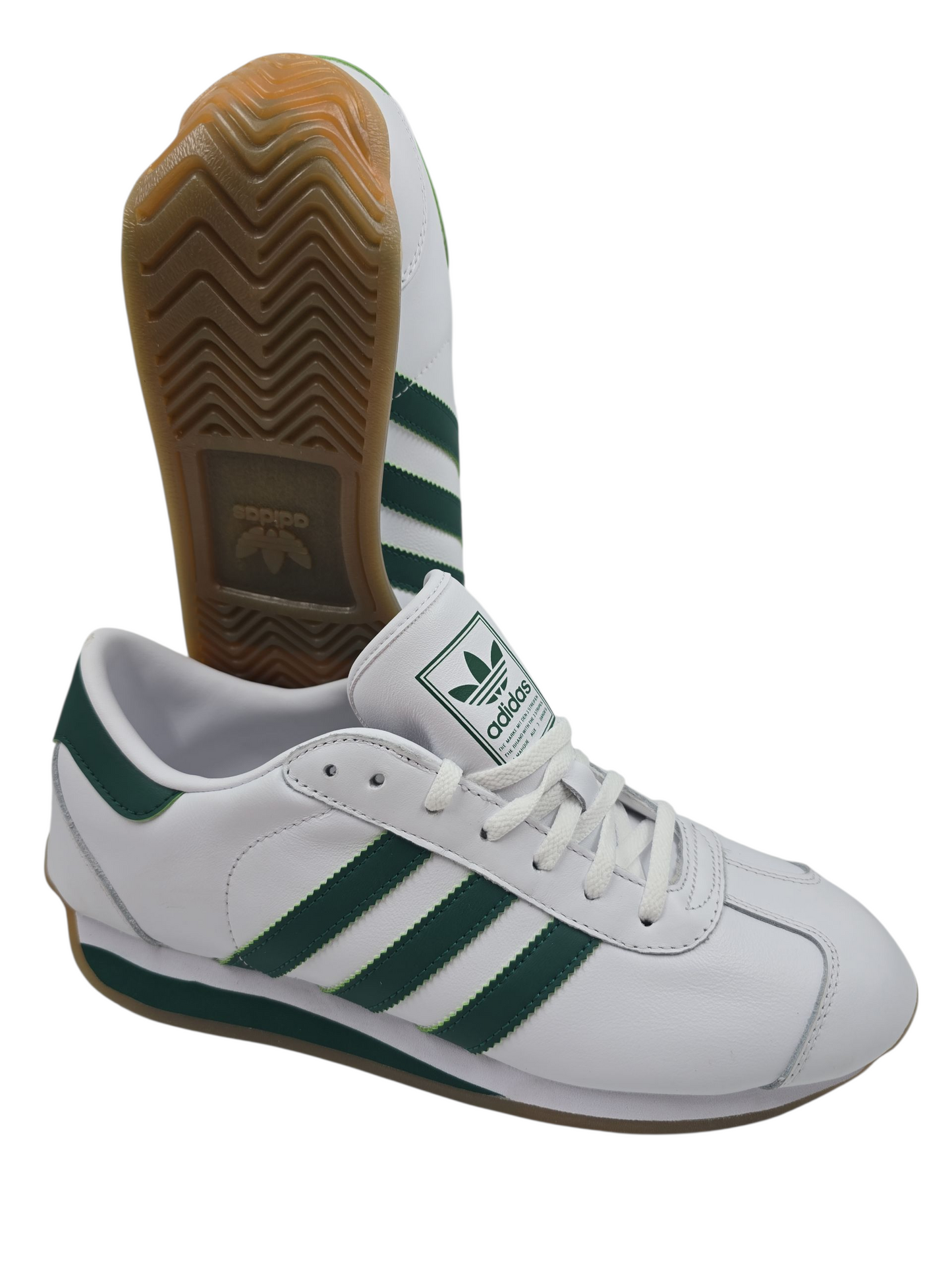 Adidas Tenis Country II Casual Piel Blanco / Verde No 26.5