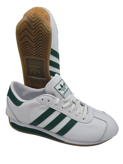 Adidas Tenis Country II Casual Piel Blanco / Verde No 26.5