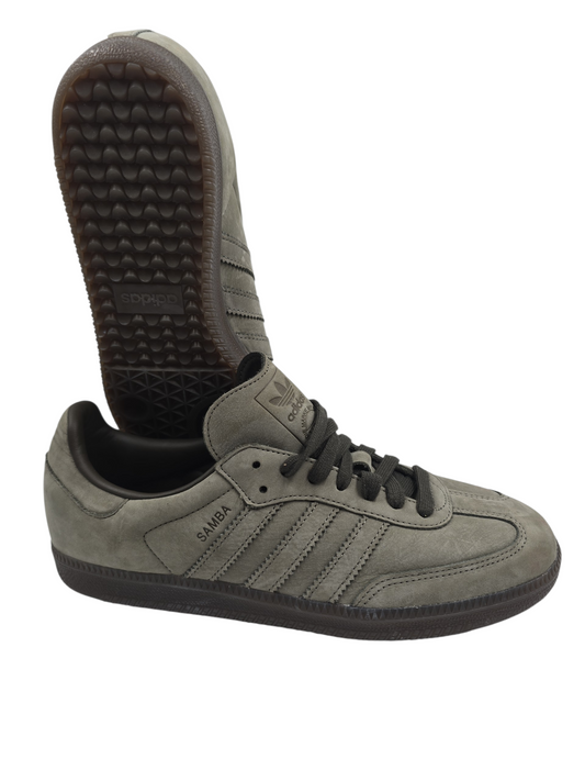 Adidas Samba Cadual Piel Suede Verde Oliva No 27