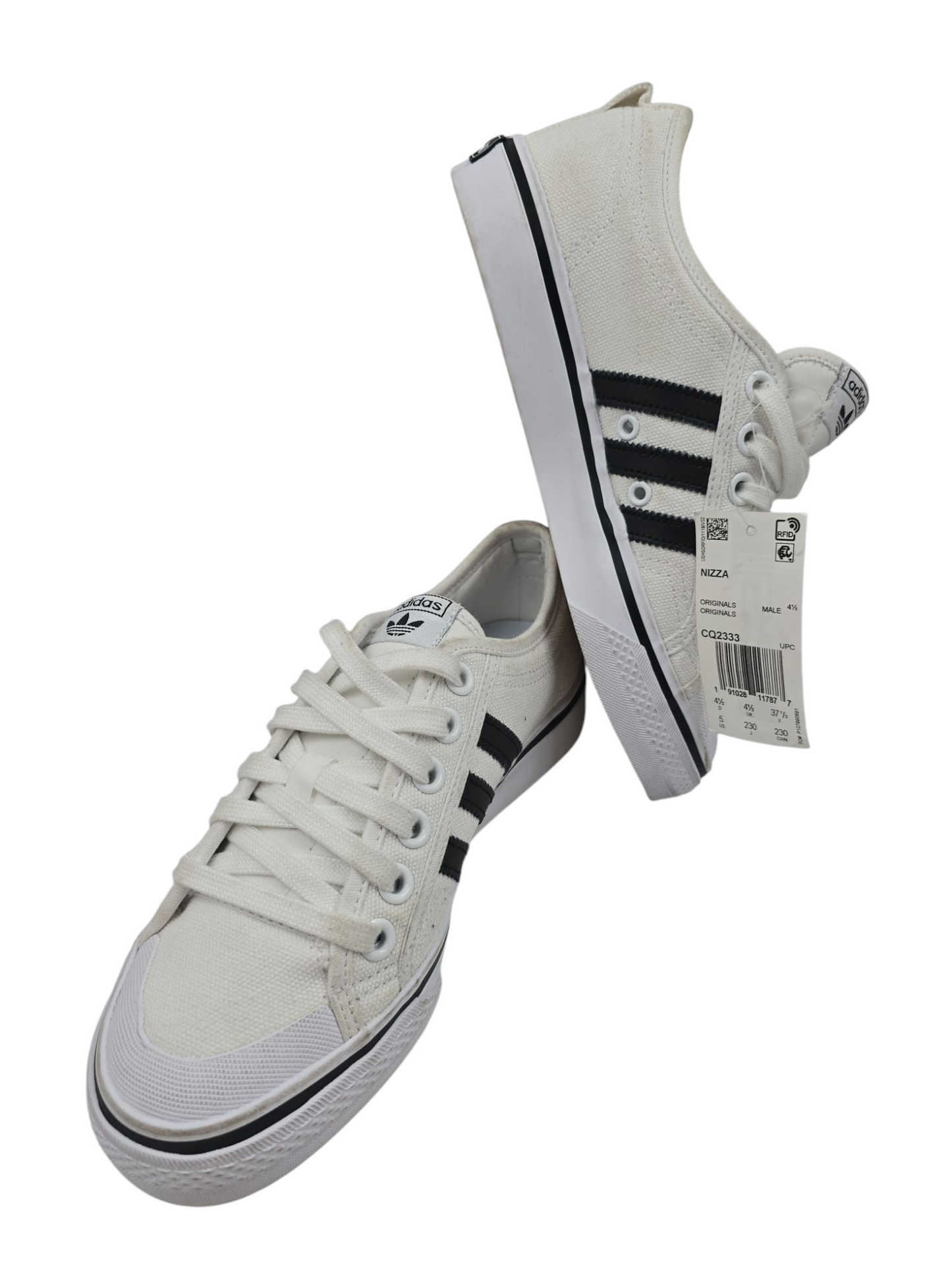 Adidas Nizza Casual Lona Blanco / Negro No 23