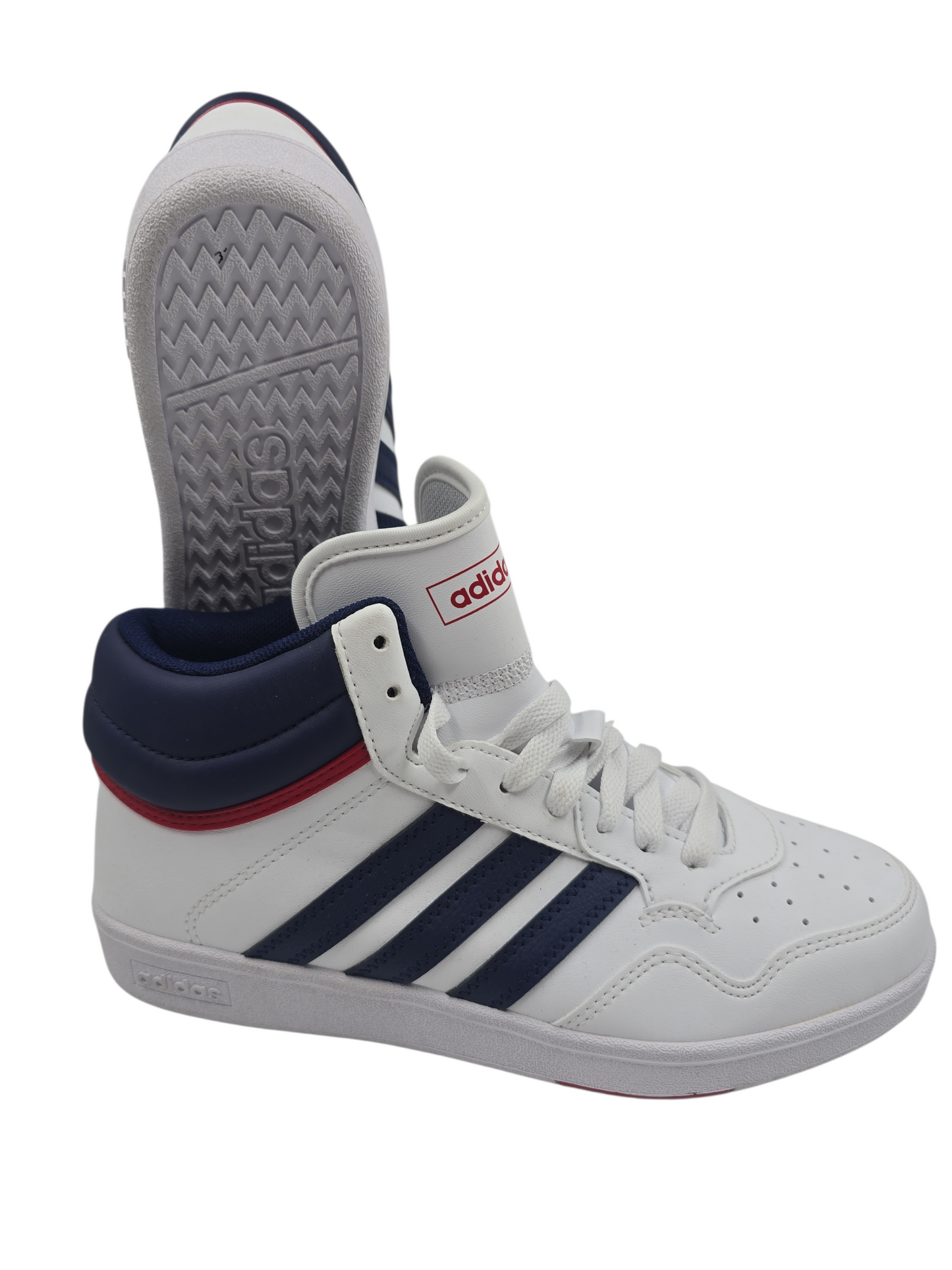 Adidas Hoops 4.0 Casual Bota Blanco / Azul No 23.5