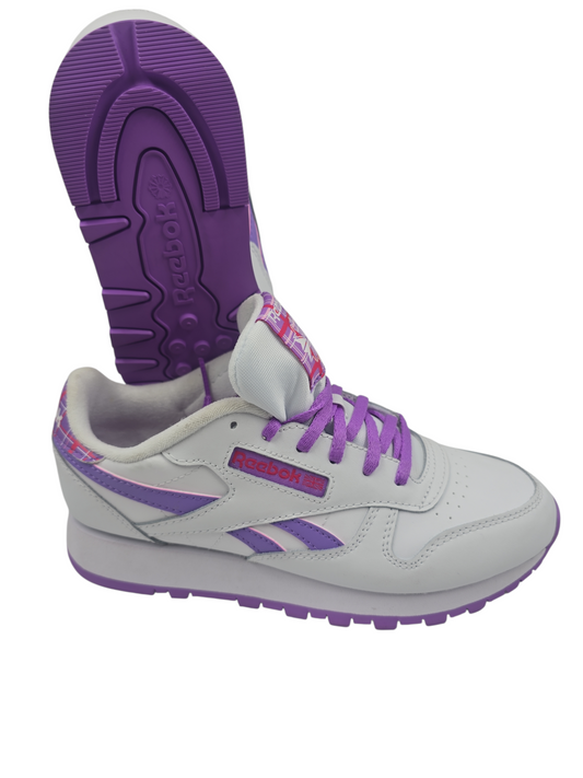 Reebok Classic Retro Casual Training Blanco Morado No 23.5