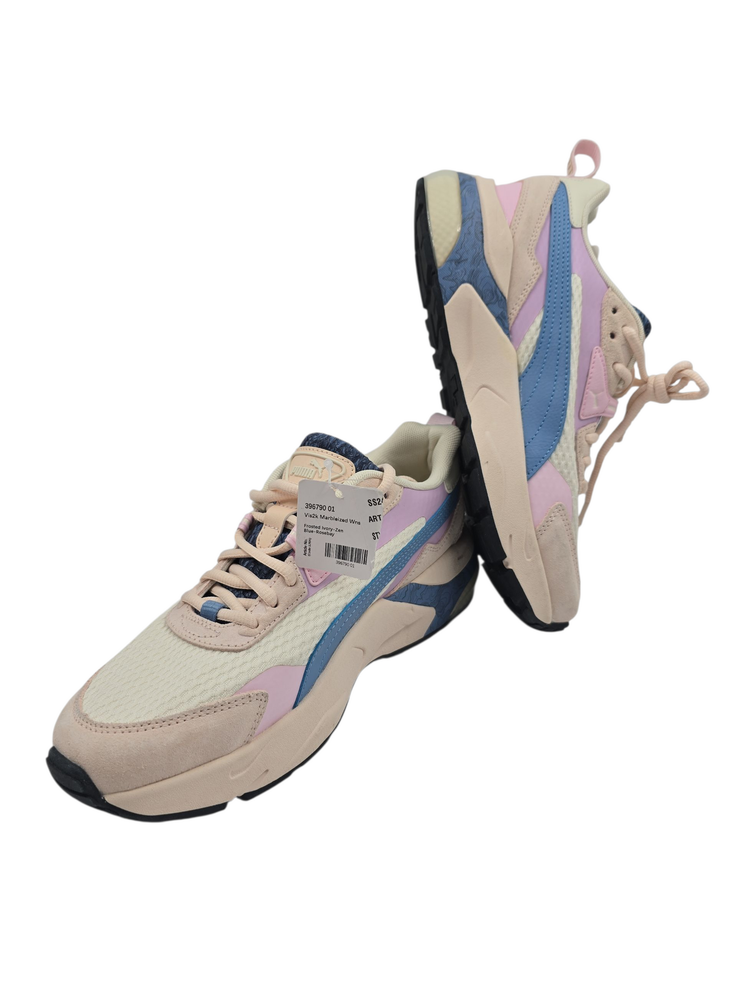 Puma Vis2k Marbleized Training Casual Rosa / Beige / Azul No 23.5