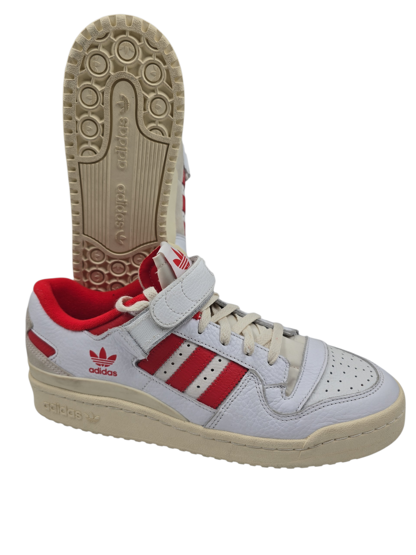 Adidas Forum Low Casual Piel Blanco / Rojo No 28
