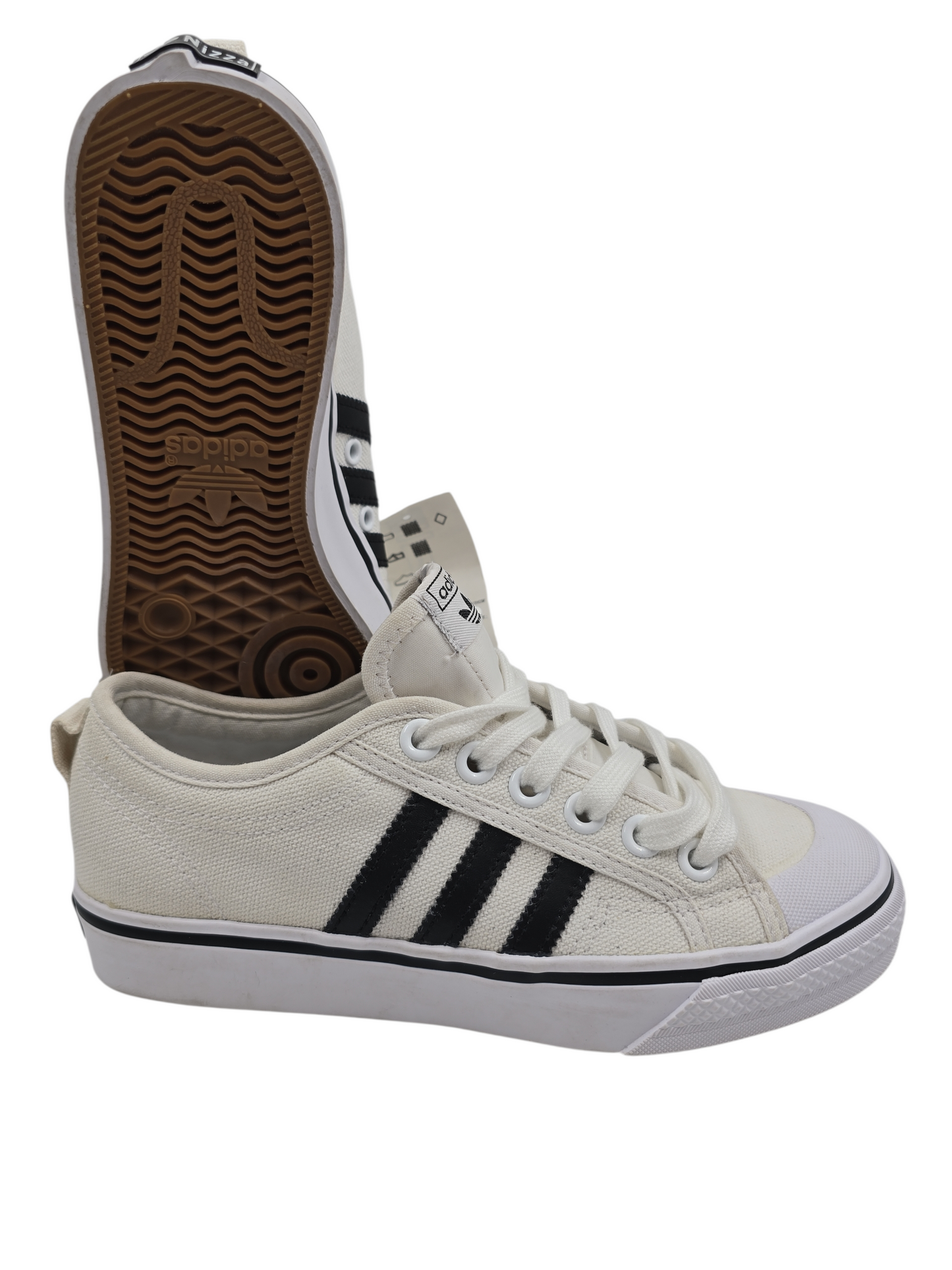 Adidas Nizza Casual Tela Blanco / Lineas Negra No 23