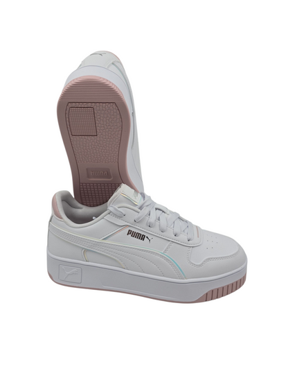 Puma Carina Street Casual Media Plataforma Blanco / Rosa No 24.5