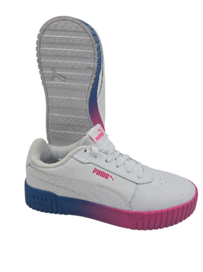 Puma Carina Casual Blanco / Suela Morado Azul No 23.5