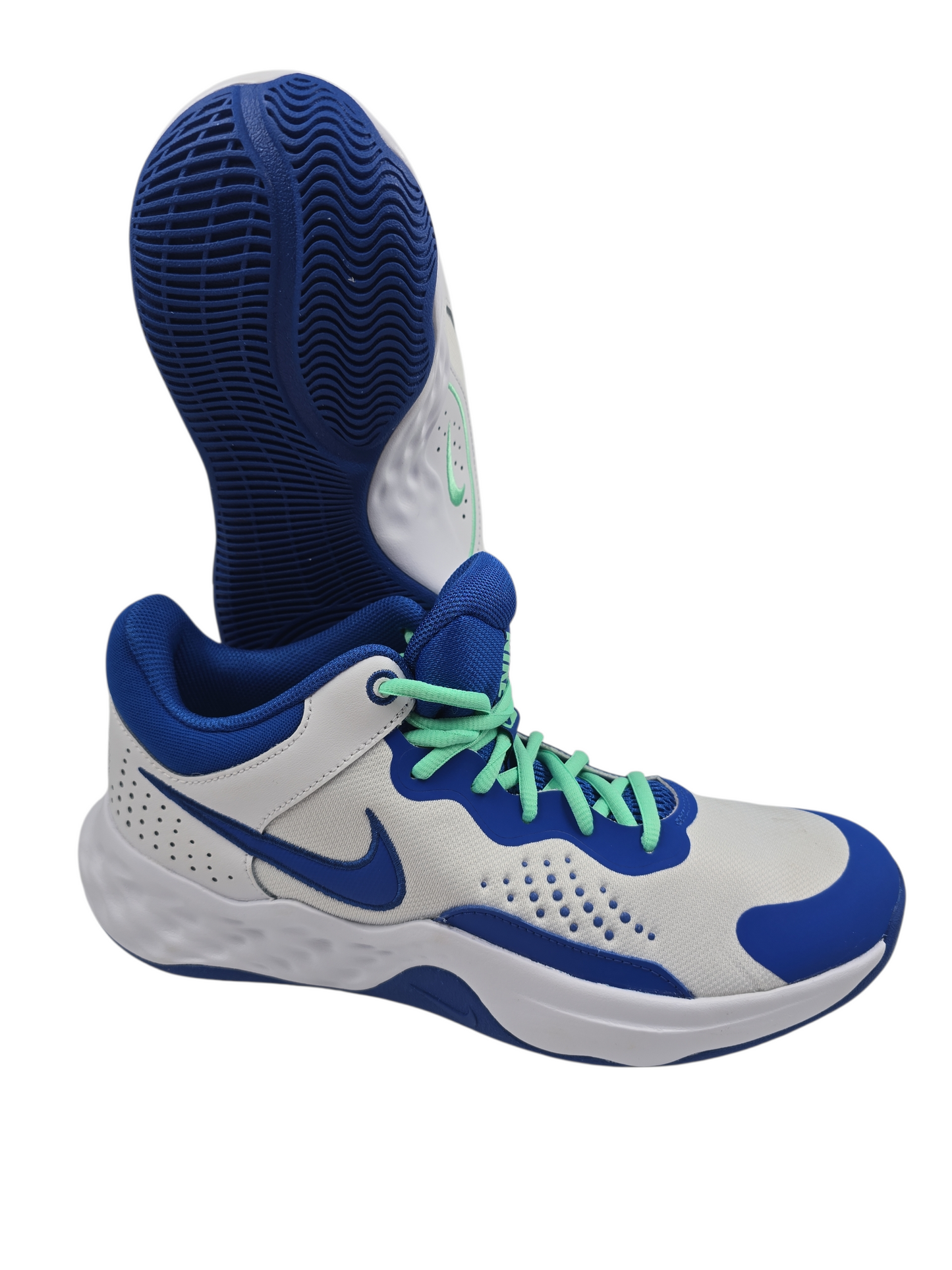 Nike Fly By Mid Basketball Blanco / Azul No 28.5