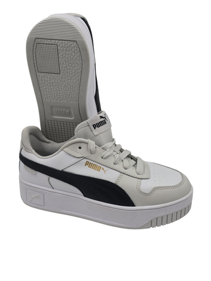 Puma Carina Pro Media Plataforma Casual Blanco / Gris / Negro No 23.5
