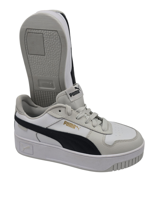 Puma Carina Pro Media Plataforma Casual Blanco / Gris / Negro No 23.5
