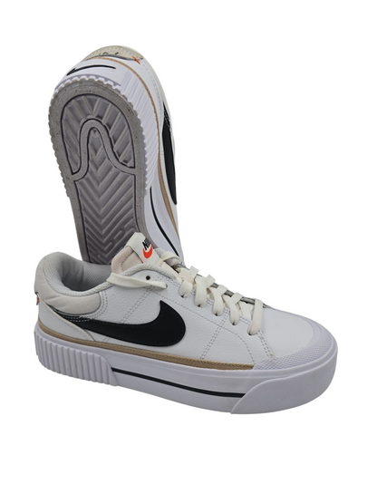 Nike Court Legacy Lift Plataforma Casual Blanco / Beige No 24
