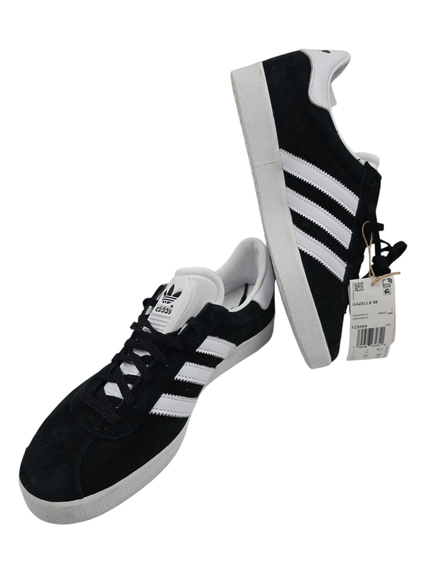 Gazelle 85 Casual Negro Suede / Blanco No 25.5