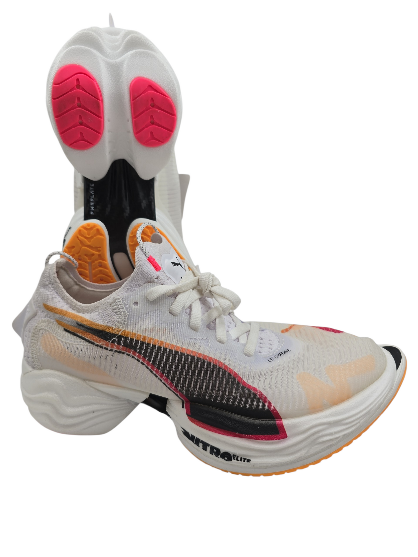 Puma Nitro Elite 2 Running Pro Fibra Carbono Blanco / Naranja No 23.5