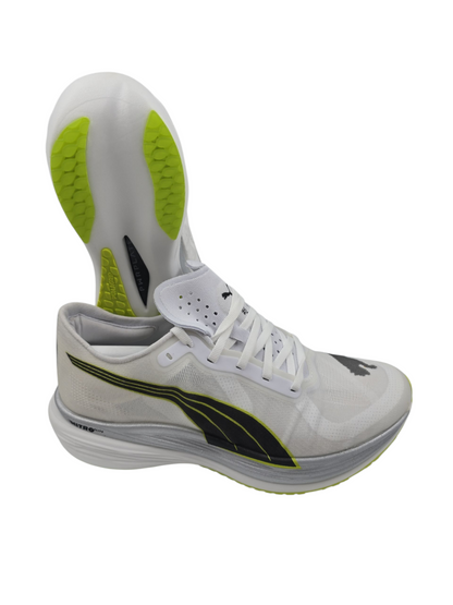 Puma Deviate Nitro Running Pro Fibra de Carbono Blanco / Verde No 27