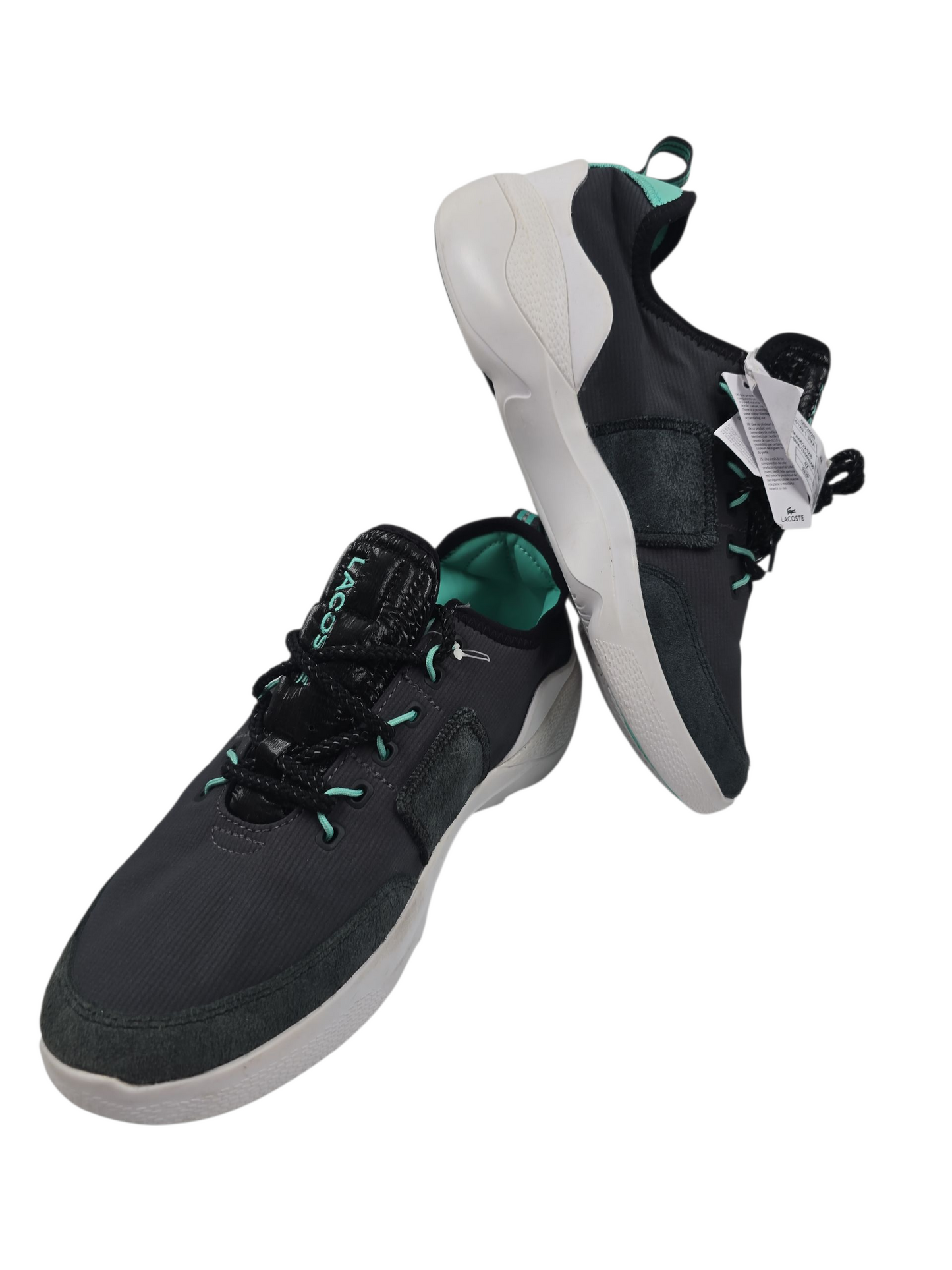 Lacoste Subra Impact Casual Sport Gris / Verde Turquesa No 27