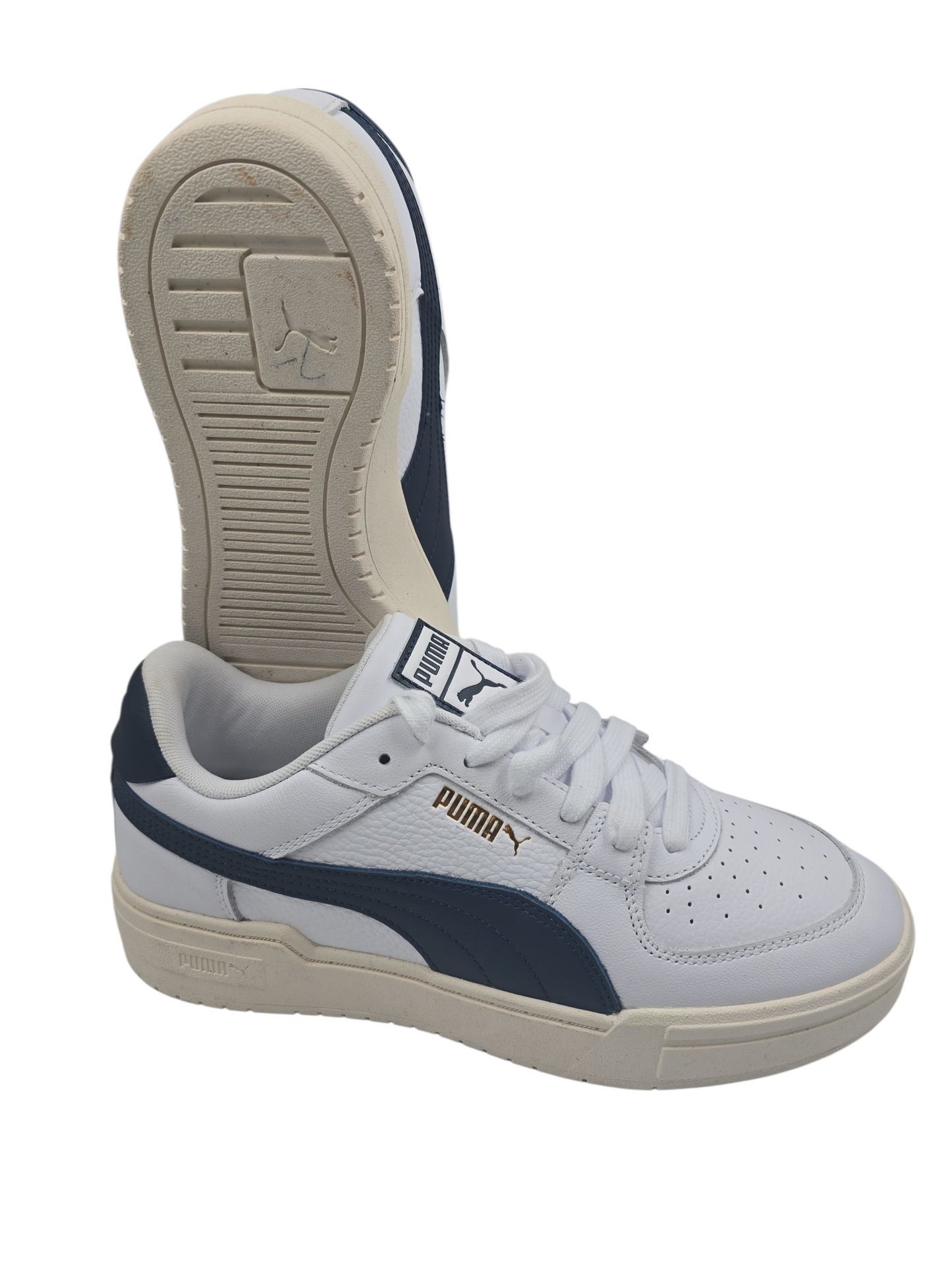 Puma Ca Pro Clasic Suela Media Alta Casual Piel Blanco / Azul No 27.5