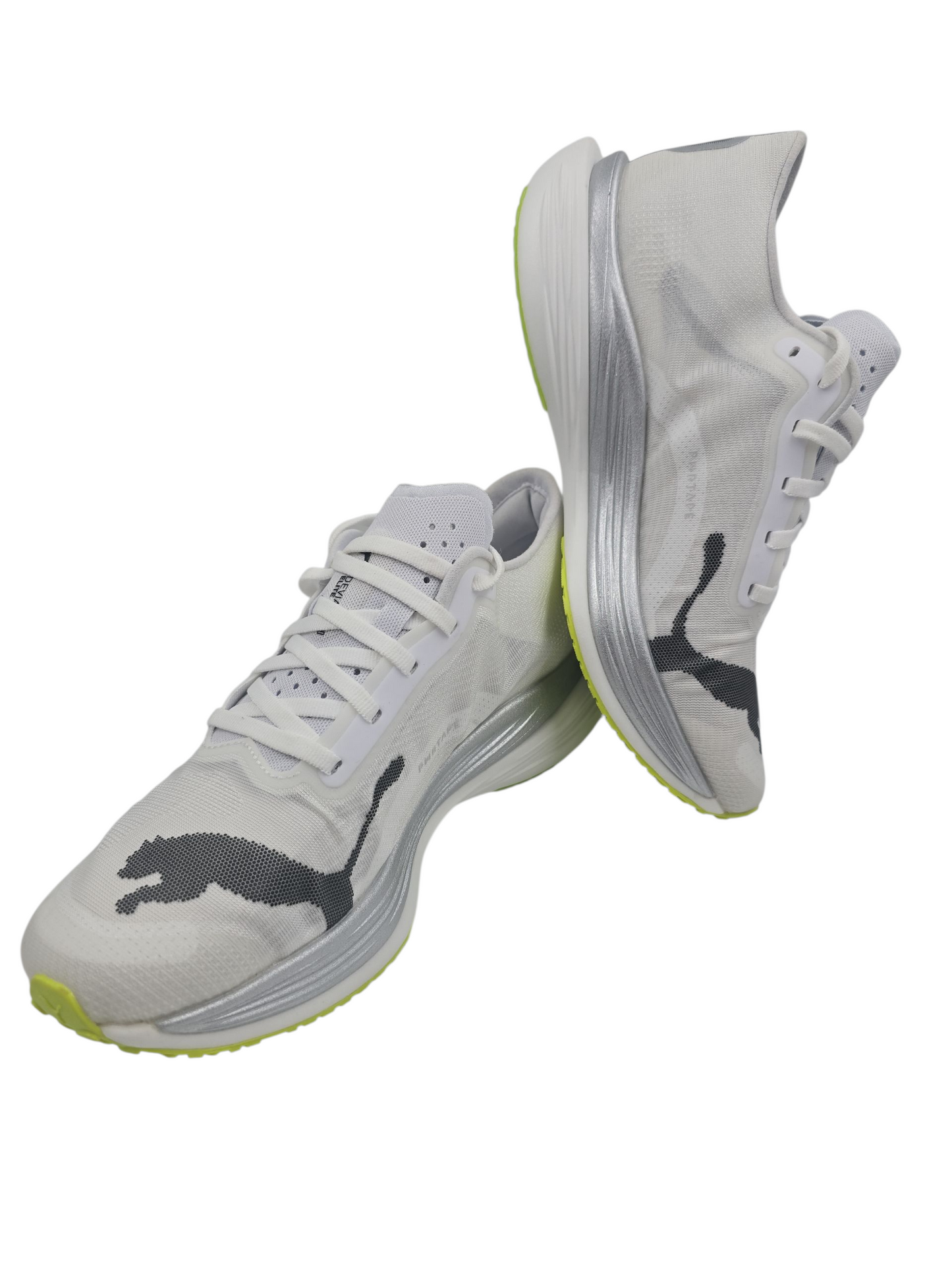 Puma Deviate Nitro Elite 2 Running Pro Fibra De Carbono Blanco / Verde No 26