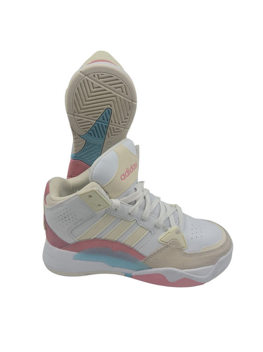 Adidas 5TH Quarter Basketball Retro Bota Blanco / Rosa Azul Pastel No 22.5