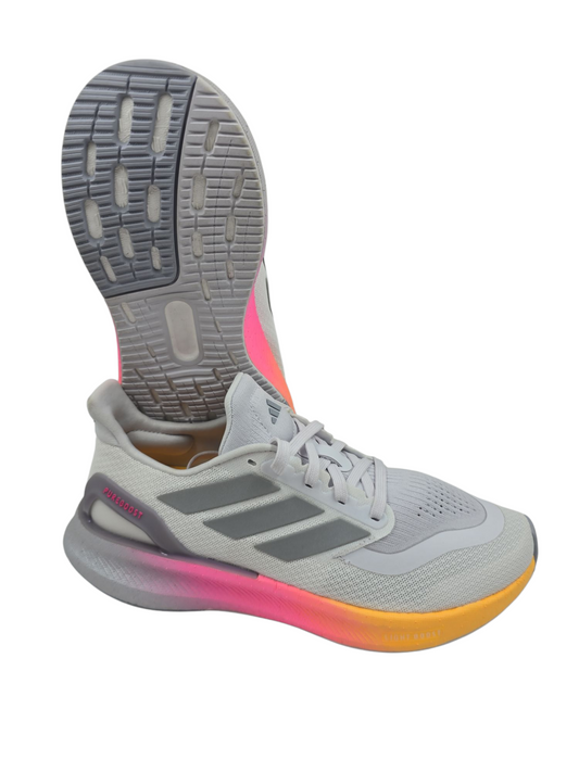 Adidas Pure Boost Running Training Gris / Rosa / Naranja No 24.5