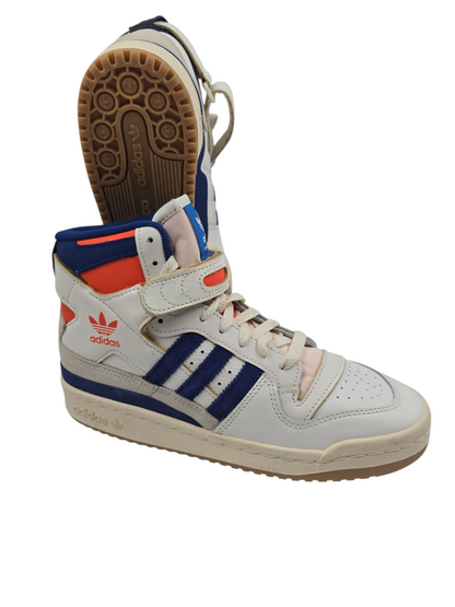 Adidas Forum 84 HI Bota Casual Piel Blanco Beige / Azul / Suela Liga No 25