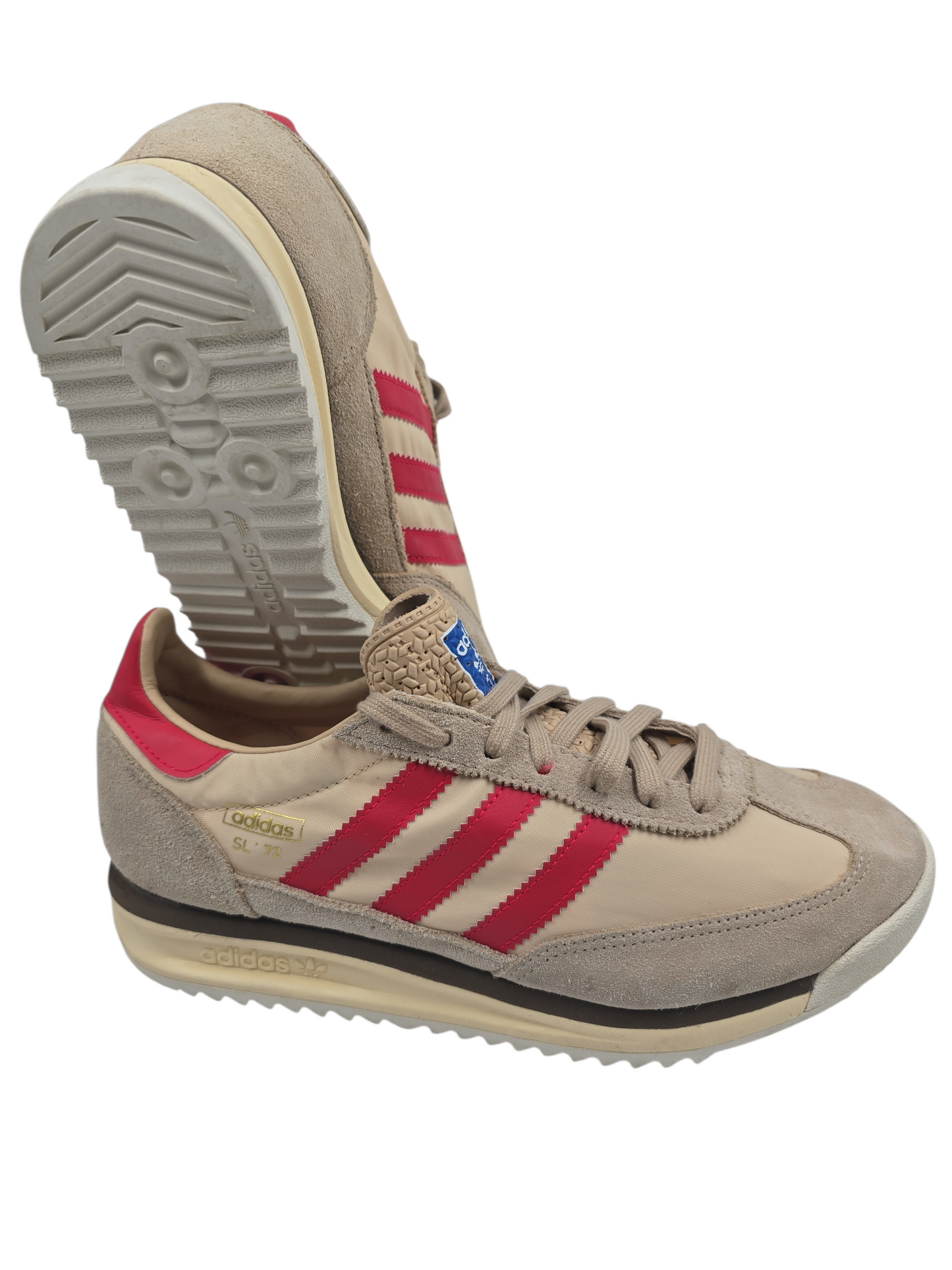 Adidas SL 72 RS Casual Spot Retro Suede Cafe / Rojo No 25.5