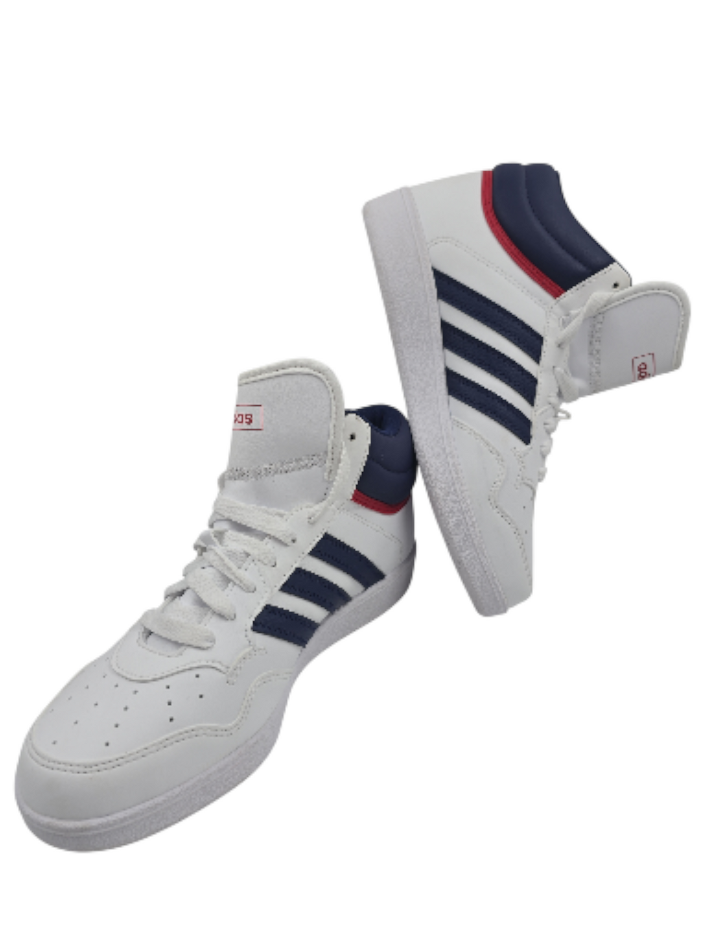 Adidas Hoops 4.0 Casual Bota Blanco / Azul No 23.5