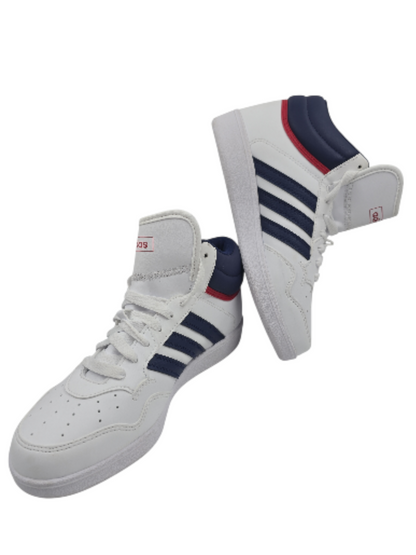 Adidas Hoops 4.0 Casual Bota Blanco / Azul No 23.5