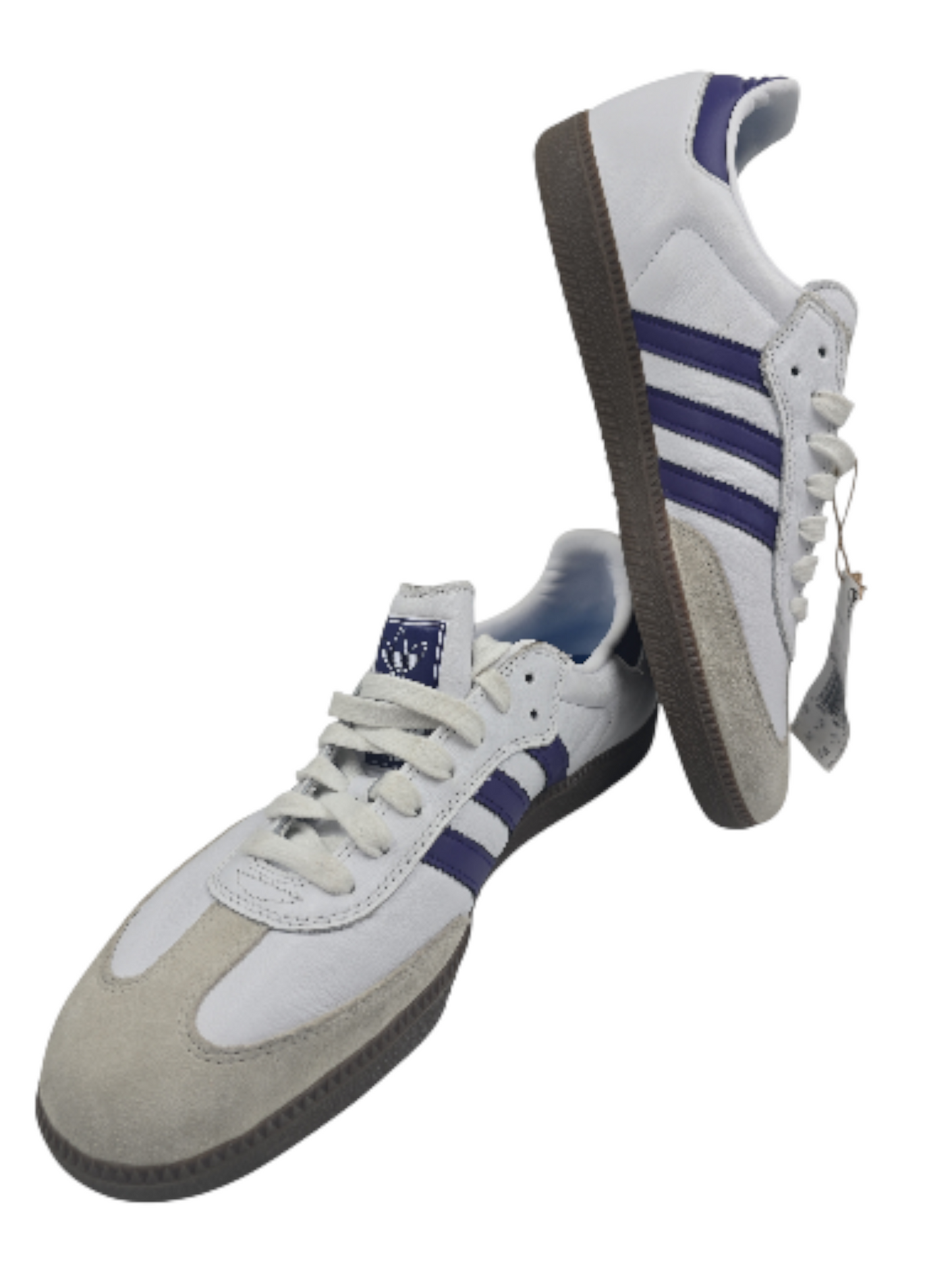 Adidas Samba Skate Casual Blanco Piel / Morado No 29
