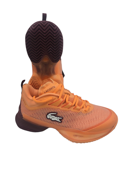 Lacoste Ultra Clay Court Casual / Tennis / Frontenis / Squash Naranja / Vino No 23.5