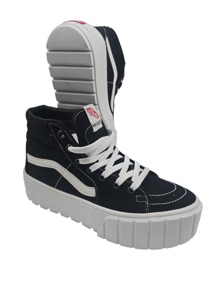 Vans Hi Tapered Bota Plataforma Negro / Blanco No 24
