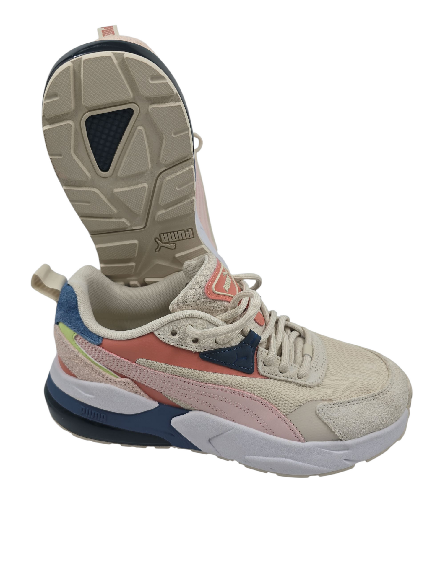 Puma Vis2k Casual Training Beige / Rosa / Azul No 25