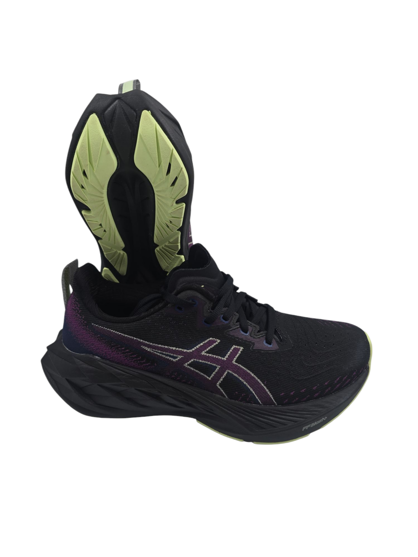 Asics Novablast 4 Running Pro Negro / Morado / Verde No 23.5