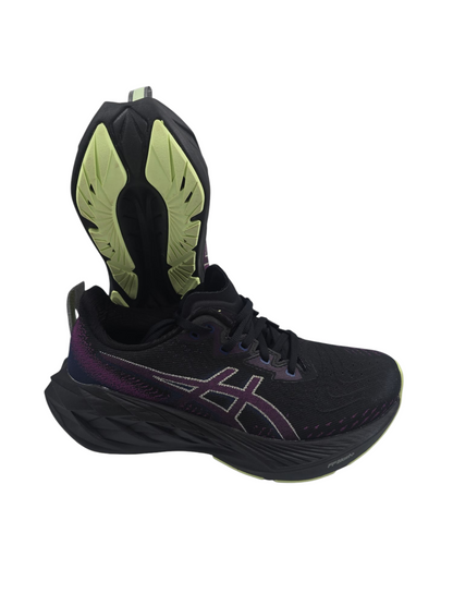 Asics Novablast 4 Running Pro Negro / Morado / Verde No 23.5
