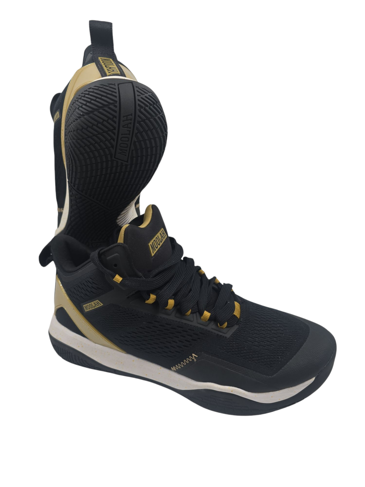 Moolah Pro Basketball Mid Negro / Dorado No 26