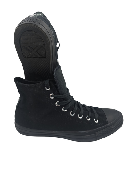 Converse Bota Negro Full / Plata No 27.5