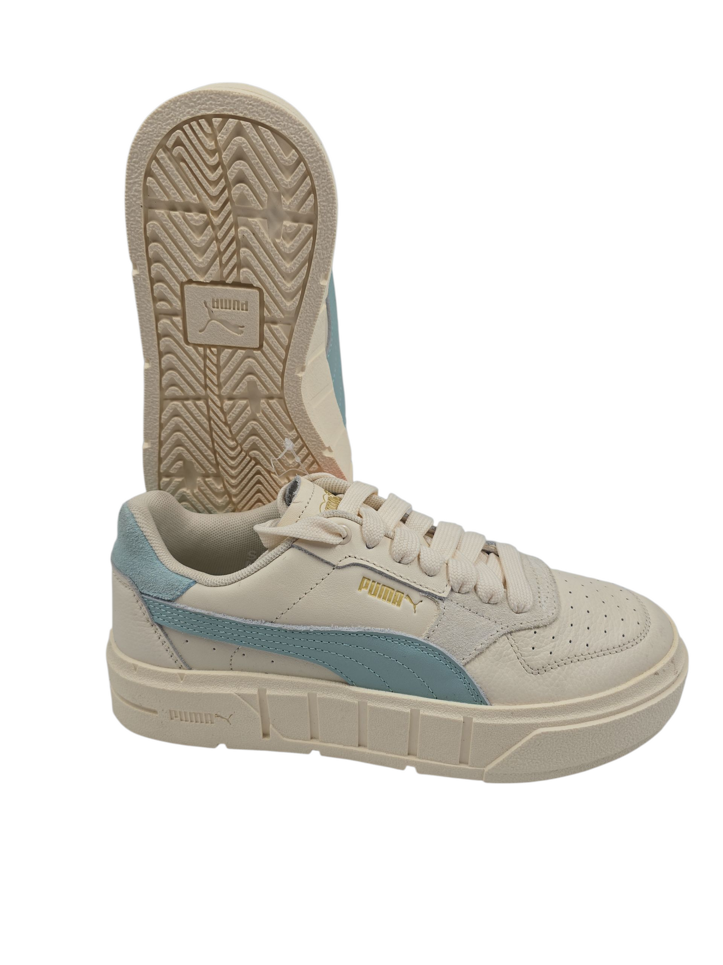 Puma Carina Street Casual Plataforma Piel Beige No 23.5