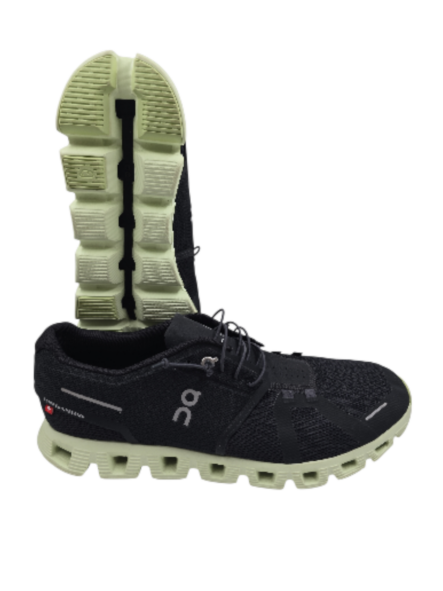 On Cloud Running Negro / Verde No 28.5