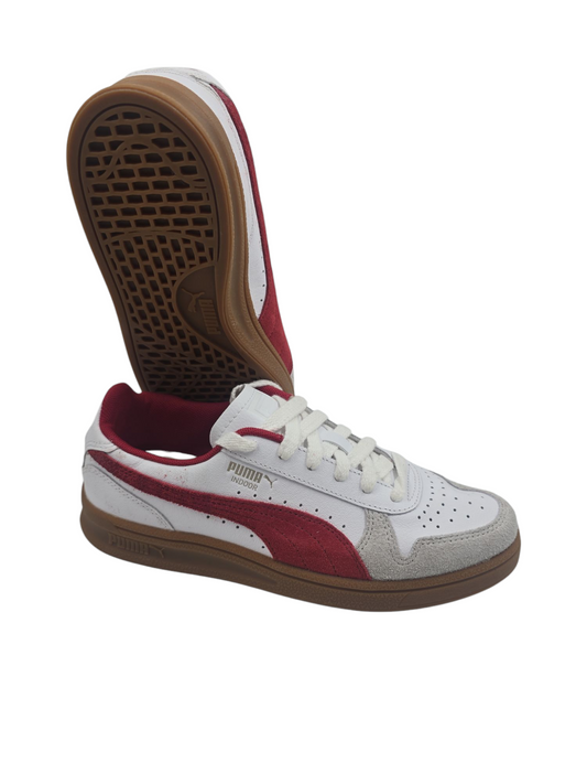 Puma indoor Casual Blanco / Suede Rojo No 23.5