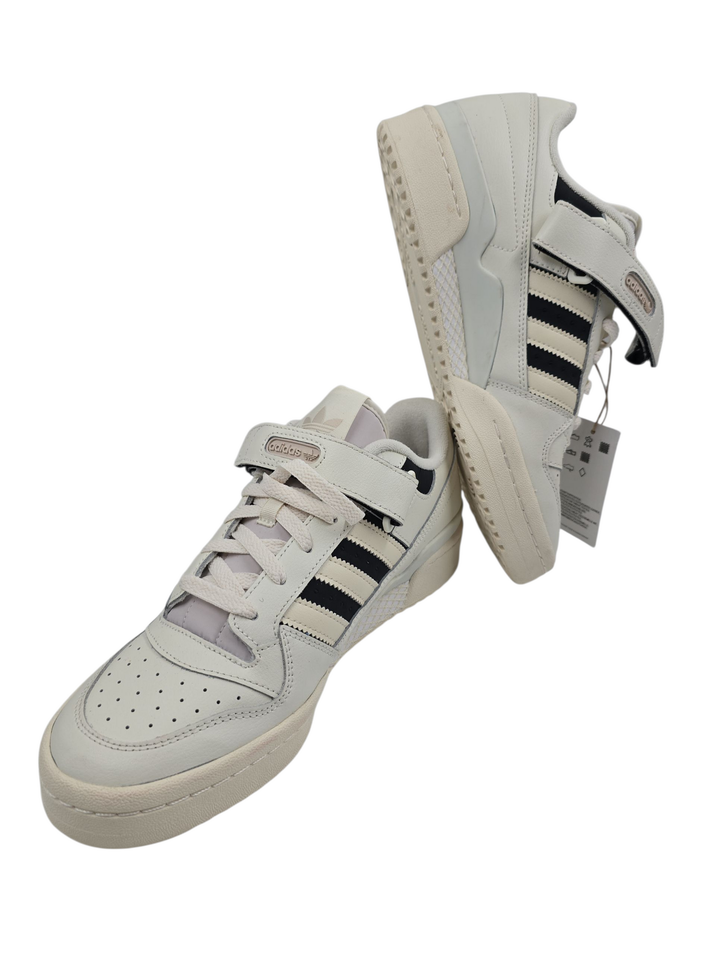 Adidas Forum Low Casual Piel Blanco Crema / Negro No 26.5