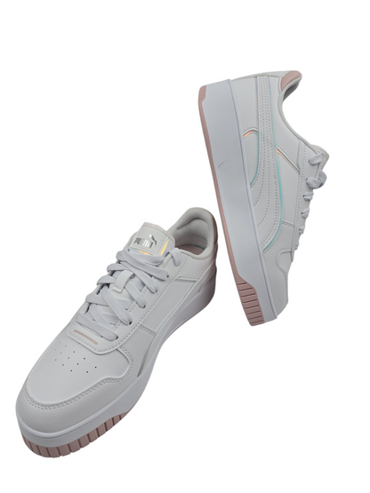 Puma Carina Street Casual Media Plataforma Blanco / Rosa No 24.5