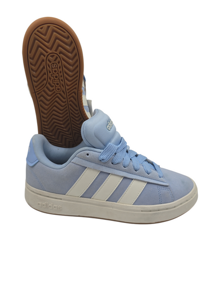 Adidas Grand Court Alpha Low Chumky Casual Azul Pastel Suede No 24