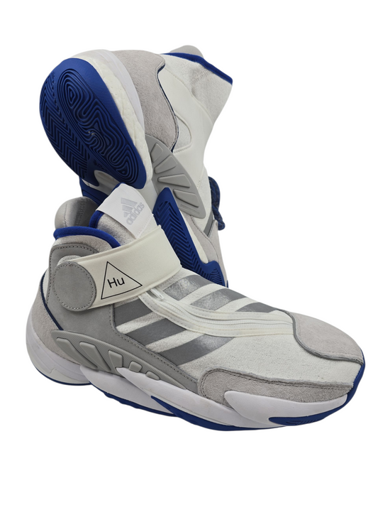 Adidas Crazy By Pharrel Basketball Pro High Blanco / Gris / Azul No 27.5